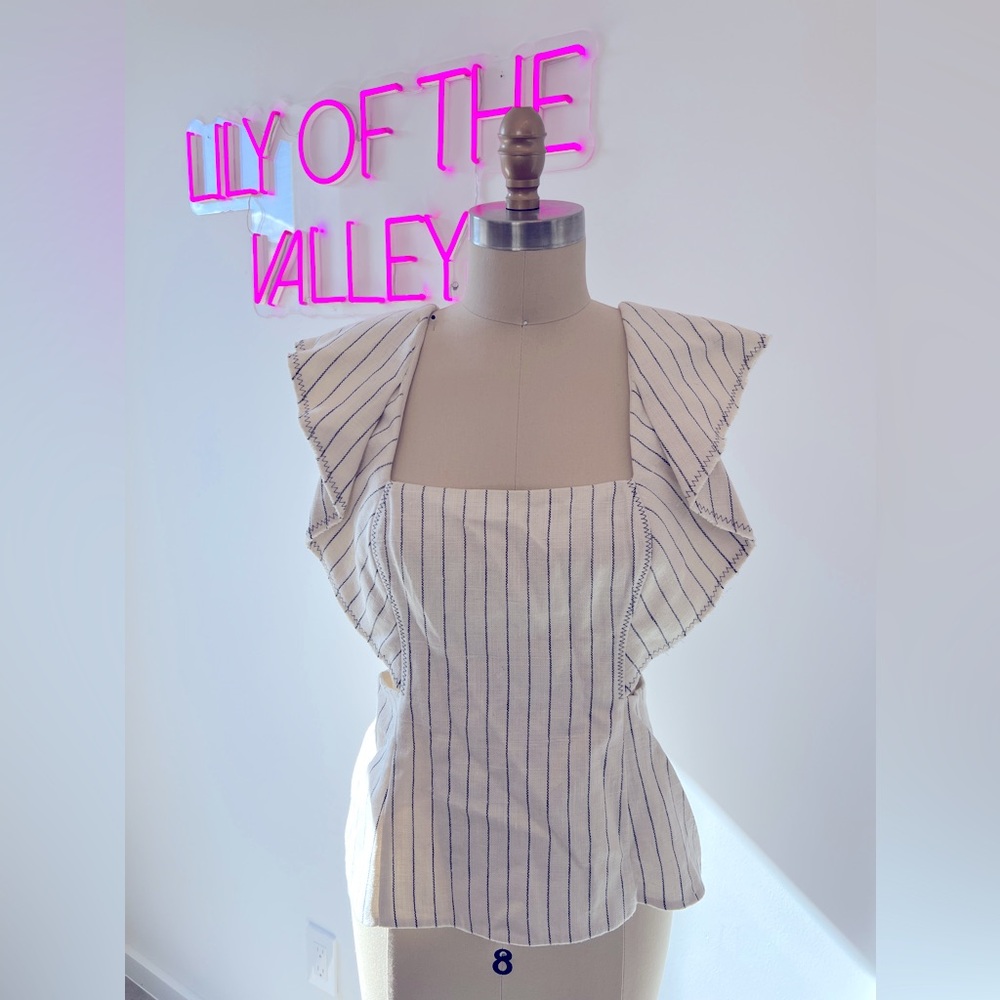 Phillip Lim Linen Cutout Top